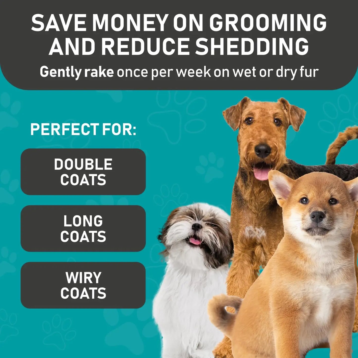Pet Grooming Glove Brush