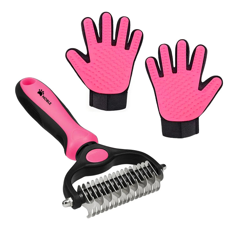 Pet Grooming Glove Brush
